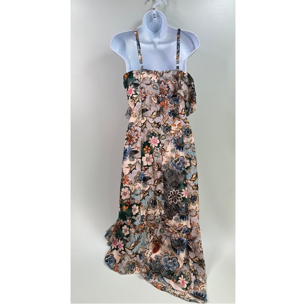 Rachel‎ Roy Floral High Low Dress Ruffle Chiffon Boho Romantic Cottagecore Sz 8 - Picture 8 of 8
